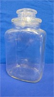 Large Covered Glass Candy Jar