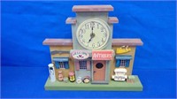 Whimsical Antique Store Clock Wood