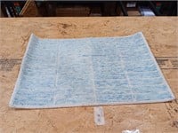 Indoor rug 37x24 blue and cream