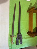 Etienne Mai bayonet and scabbard