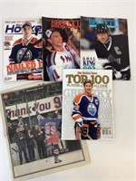 5 Wayne Gretzky & Other Oiler Mags & Paper