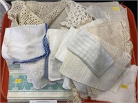 Crocheted Table Covers and Handkerchiefs