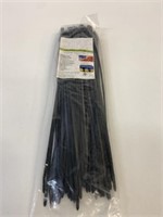 100 14" Black Low Profile Cable Ties