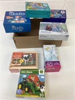 Lot of Assorted Kids Puzzles New Melissa & Doug