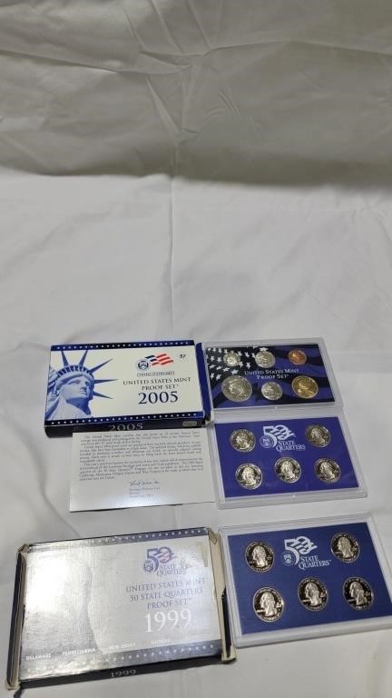 1999 and 2005 proof sets