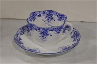 SHELLEY "DAINTY BLUE" CUP & SAUCER