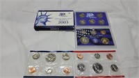 2003 and 1987 U.S coin sets