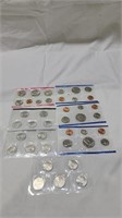 7 uncirculated U.S coin sets sealed