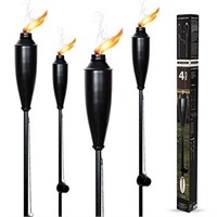 Garden Torches for Outside - Deco Home Pack of 4 M