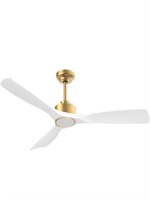 $170 52” white gold ceiling fan