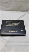 30 Indian head penny's in binder with stamps