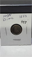 1853 U.S half dime