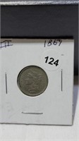 1967 U.S three cent