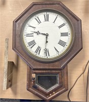 E.N. Welch Rosewood hanging clock For Parts