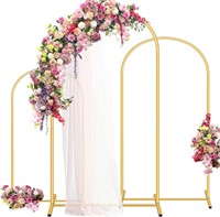 Gold Wedding Arch Stand Set  4/5/6FT (3pcs)