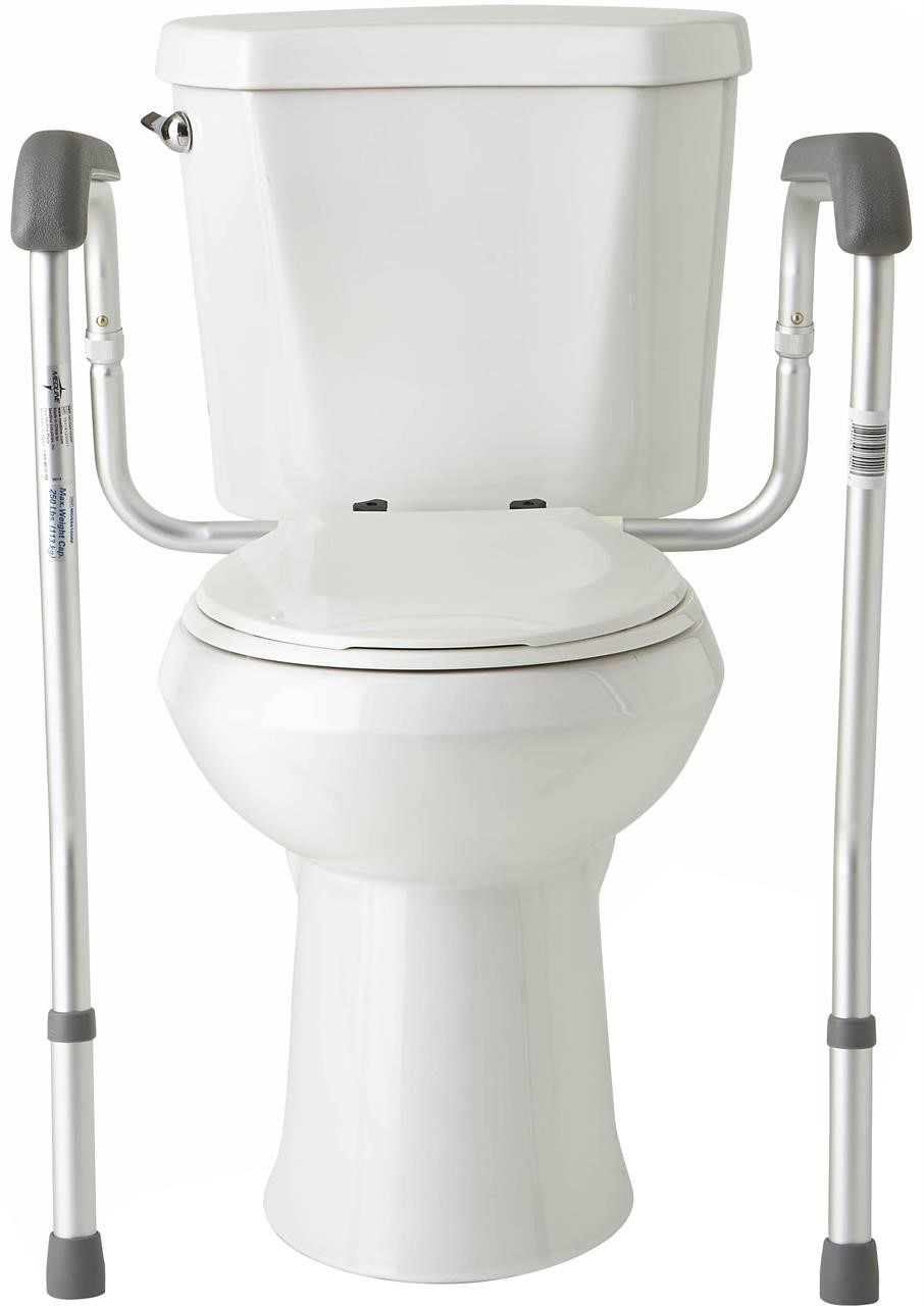 Medline Guardian Toilet Safety Rails - Silver