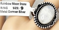 NEW costume ring, size 9, color is "Rainbow Moon