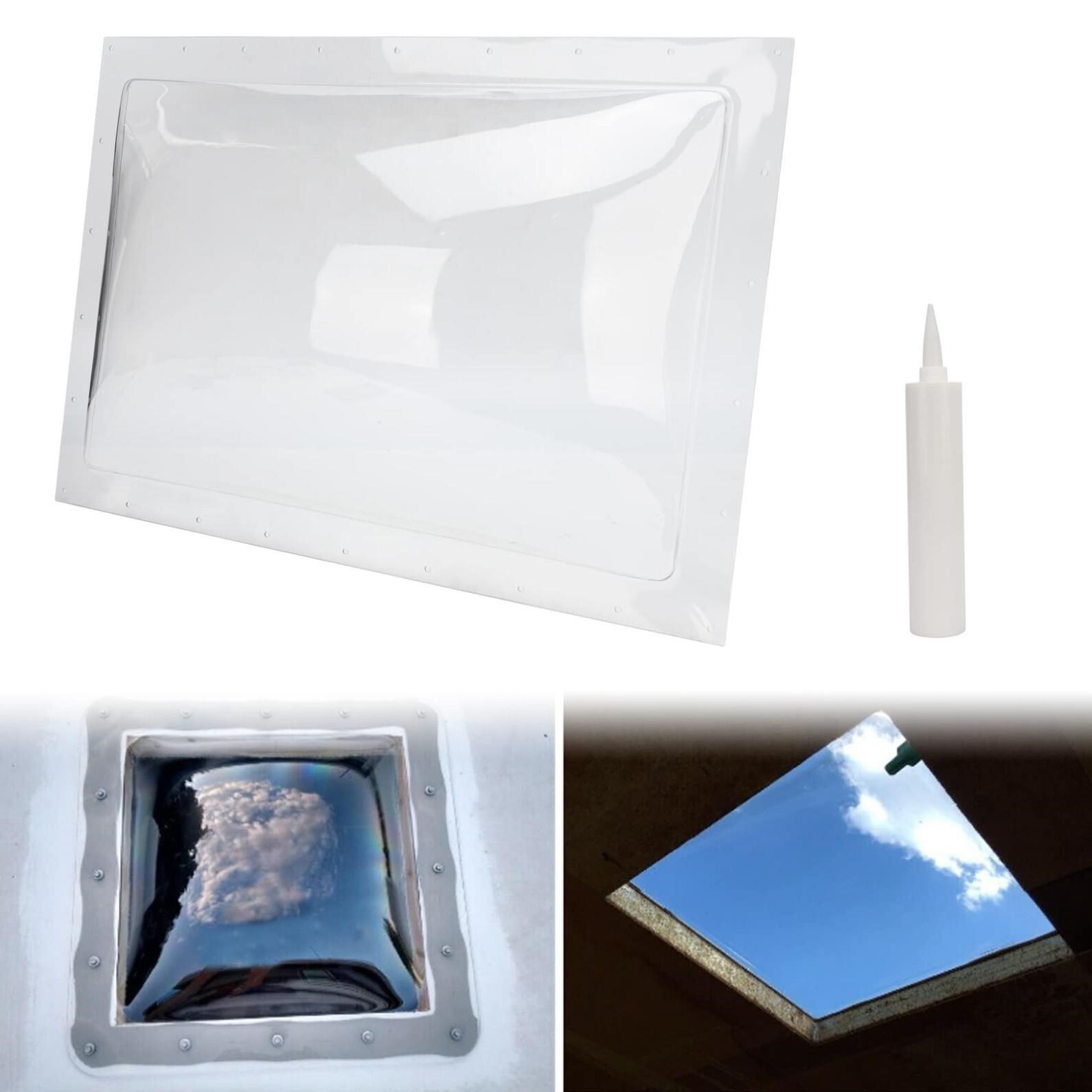 GEATaaT RV Skylight Outer Dome,18"x26" OD Universa