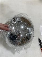 2 Large Christmas ornaments 
Silver 8inch