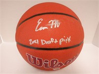 EVAN MOBLEY SIGNED AUTO BASKETBALL INSCRIPTIONS