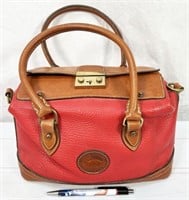 vintage Dooney & Bourke pebble leather satchel