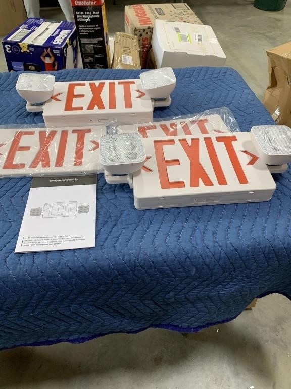 Amazon commercial EXIT signs
