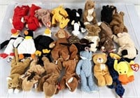 74pc assorted 1993-2000 Ty Beanie Babies, all