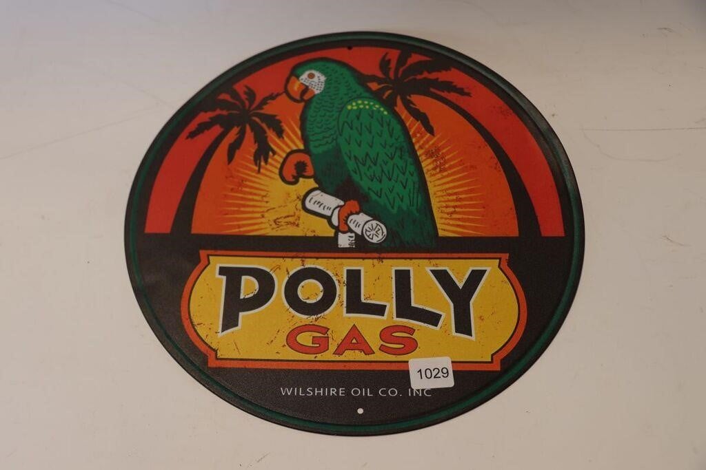 NEW POLLY GAS SST SIGN