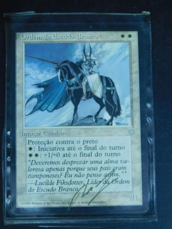 MTG ORDER OF THE WHITE SHIELD PORTUGUESE ARTIST PR