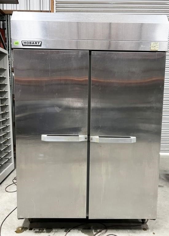 NO SHIPPING: Hobart Q2 stainless reach-in 2-door