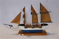 WOODEN HARVEY II TALL SHIP MODEL