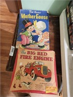 Vintage Peter Pan Big Red Fire Engine Record &