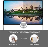 Projector Screen wiStand 100 inch Portable 16:9 4K