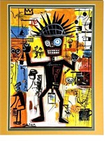 Jean Michel-Basquiat Watercolor "King SAMO"