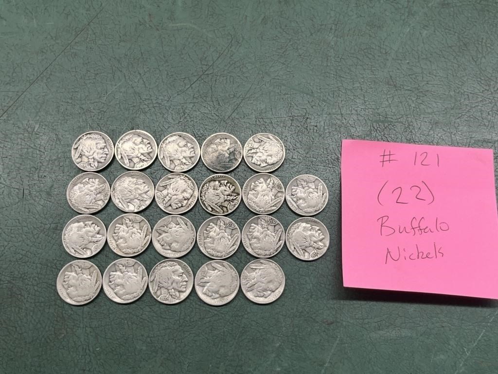 (22) Buffalo Nickels