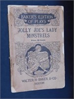 1893 BAKER'S EDITION OF PLAYS JOLLY JOE'S LADY MIN