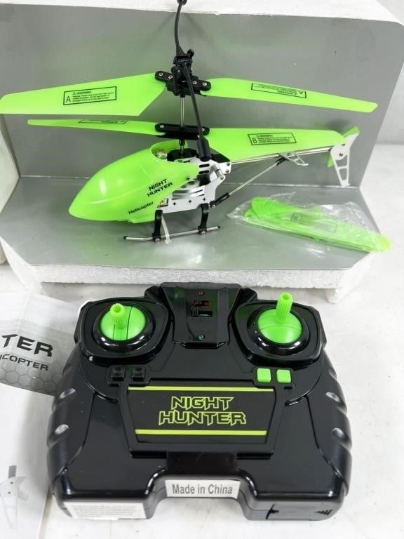 NEW Night Hunter glow-in-the-dark rc helicopter