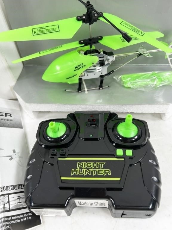 NEW Night Hunter glow-in-the-dark rc helicopter