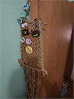 Knited Wall Hanging w/ Thresher Pins