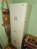 Vintage Metal Storage Cabinet - approx 65" tall