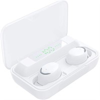 Bluetooth 5.3 Earbuds  USB Charging  White