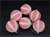 RED AND WHITE ORNAMENTS