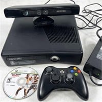 Xbox 360 game system, with Kinect & controller &