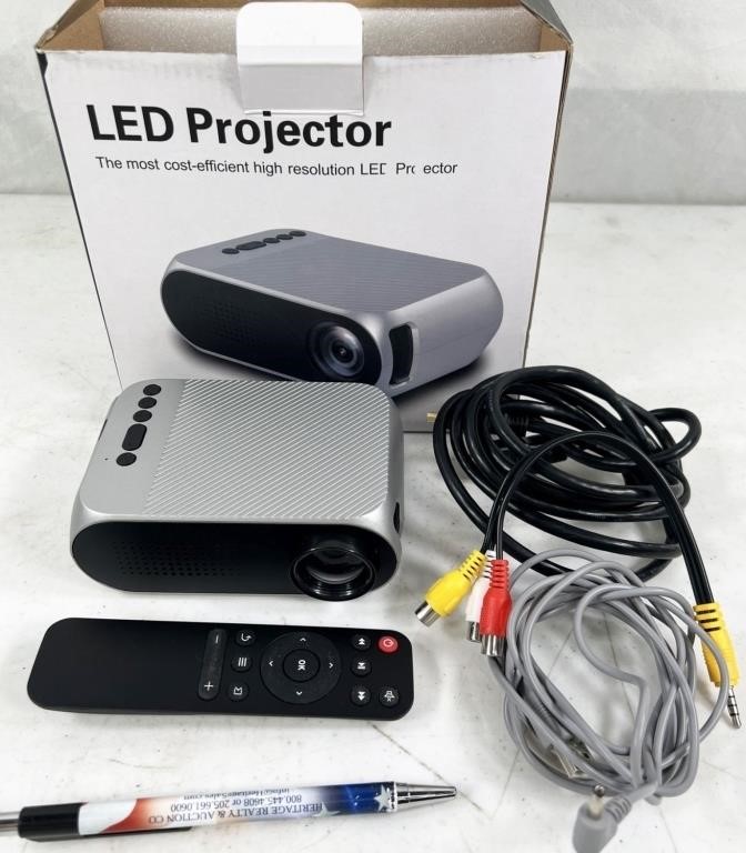 led projector, powers up but not tested further