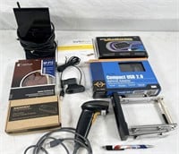 assorted computer components and accessories: usb
