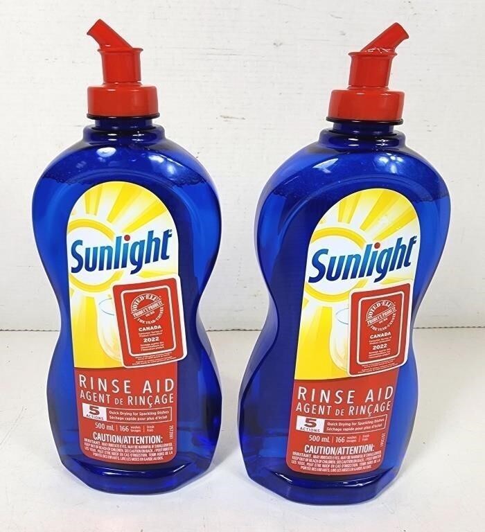 NEW Sunlight Rinse Aid Soap 500ml (x2)