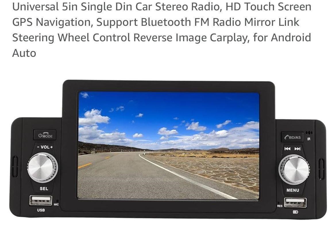 Universal 5in Single Din Car Stereo Radio