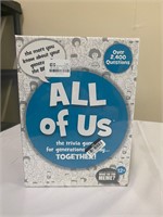 BRAND NEW All of Us Trivia Game