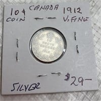 Canada 1912 - 10 cents silver coin