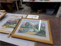Needle point and frames